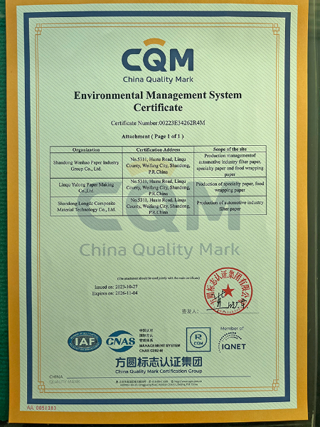 Environmental Management Systems Certificate